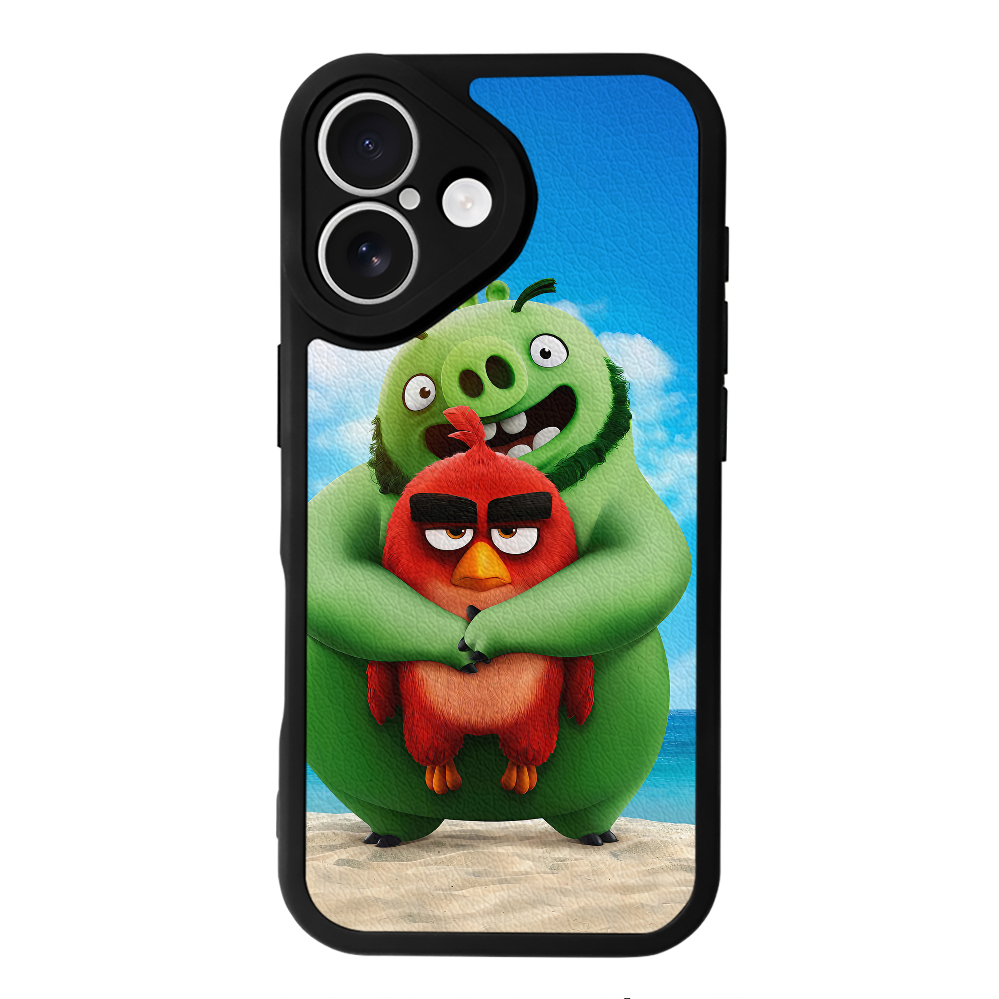 （画像用） Angry Birds アングリーバード 【iPhone 16シリーズ対応】シリコンスマホケース（レザー調） 材質：シリコン